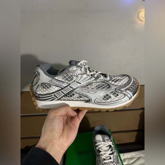 Bottega venneta women’s orbit metallic mesh sneakers size 40/10 - Picture 10 of 10